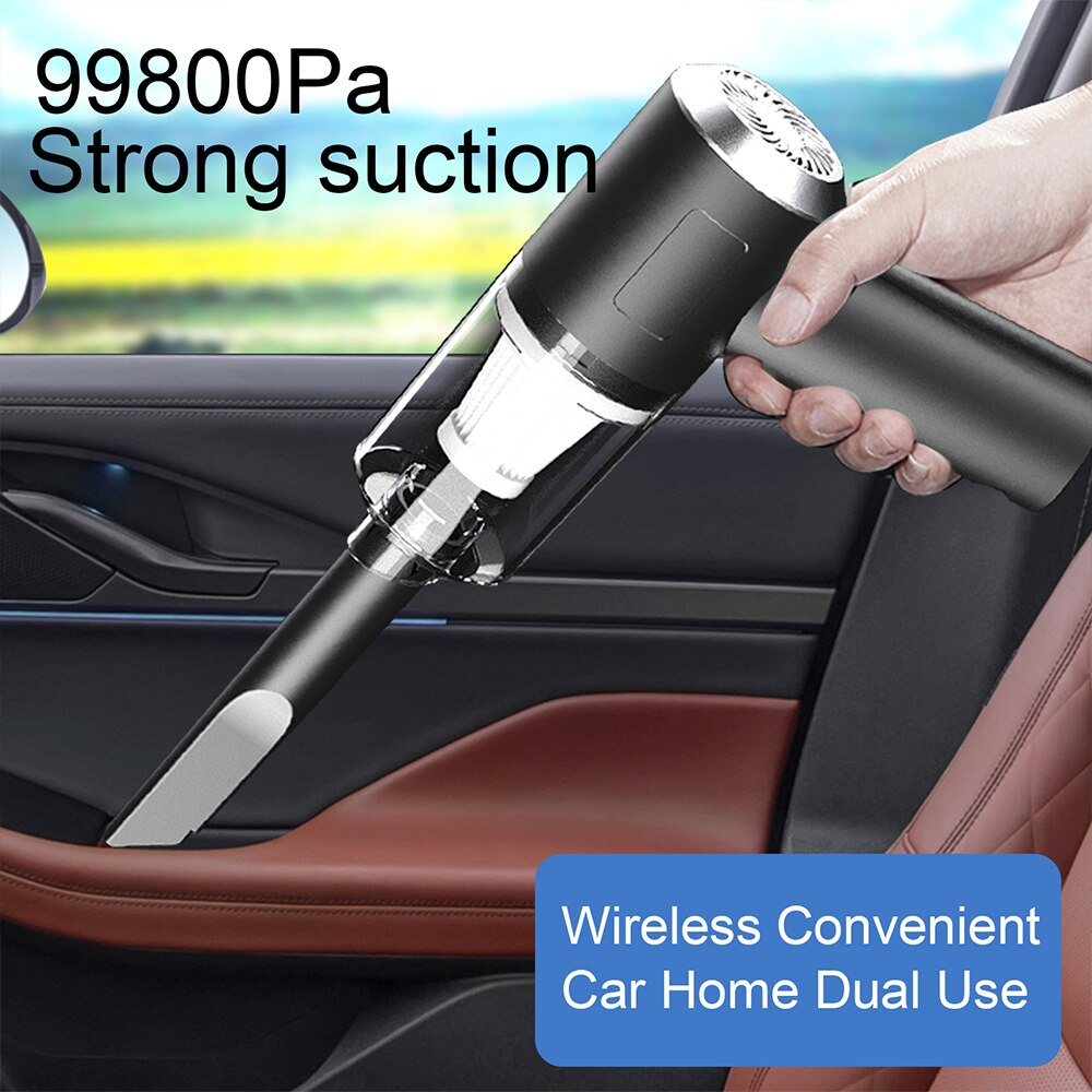 120W Cordless Mini Vacuum: Portable for Car & Home