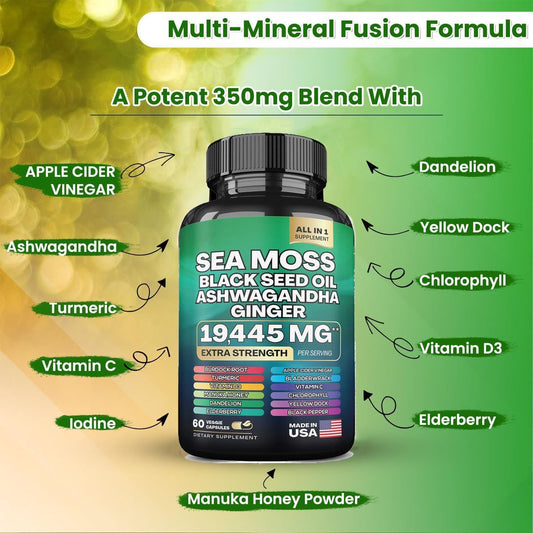 Seaweed Capsules  60 Capsules Per Bottle