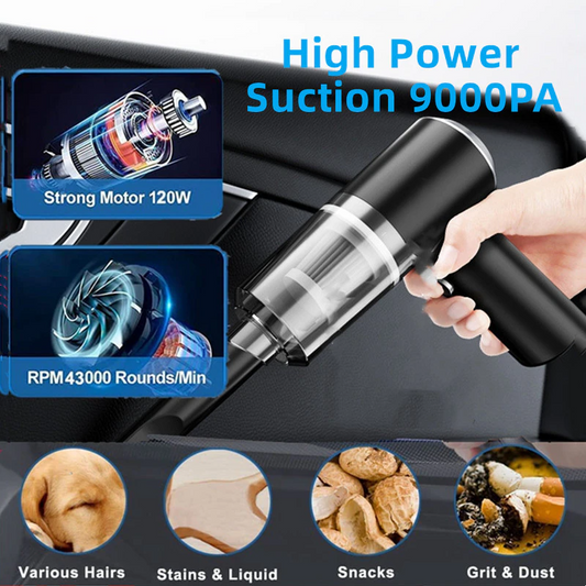 120W Cordless Mini Vacuum: Portable for Car & Home