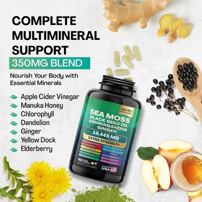 Seaweed Capsules  60 Capsules Per Bottle