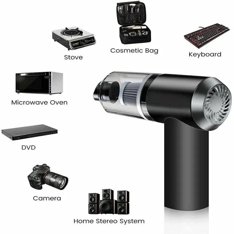 120W Cordless Mini Vacuum: Portable for Car & Home