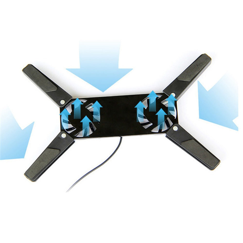 Portable Foldable Laptop Cooling Pad and Radiator Fan