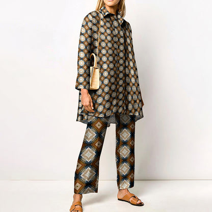 Spring And Autumn Long Sleeve Women's Shirt Outfit