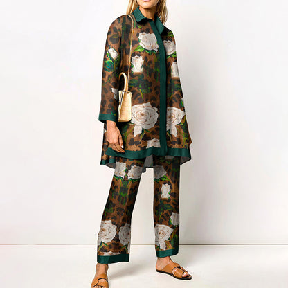 Spring And Autumn Long Sleeve Women's Shirt Outfit
