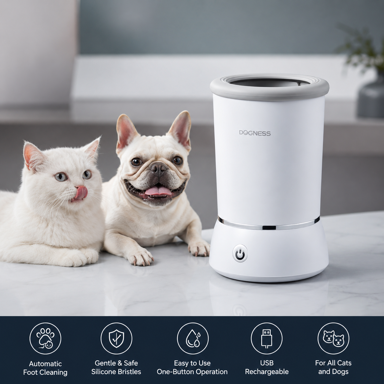 Automatic Pet Paw Cleaner for Dogs and Cats