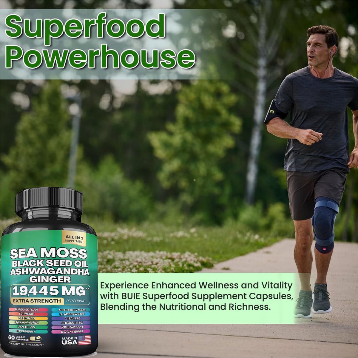 Seaweed Capsules  60 Capsules Per Bottle