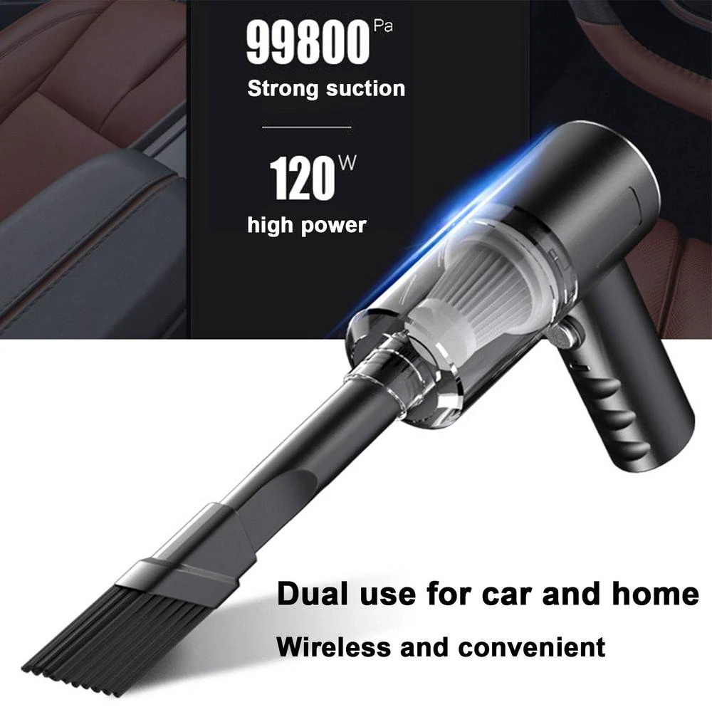 120W Cordless Mini Vacuum: Portable for Car & Home