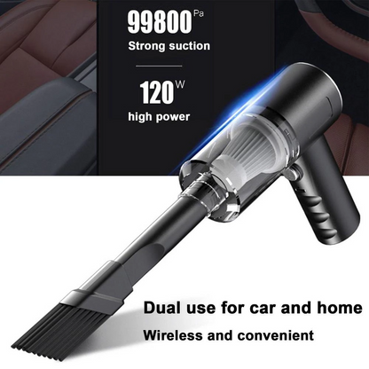 120W Cordless Mini Vacuum: Portable for Car & Home