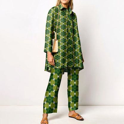 Spring And Autumn Long Sleeve Women's Shirt Outfit