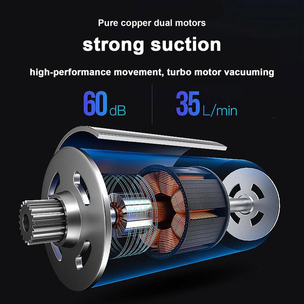 120W Cordless Mini Vacuum: Portable for Car & Home
