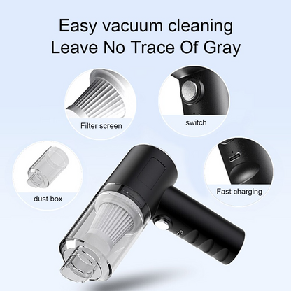 120W Cordless Mini Vacuum: Portable for Car & Home