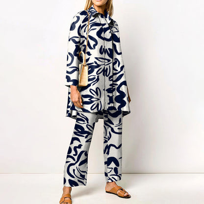 Spring And Autumn Long Sleeve Women's Shirt Outfit